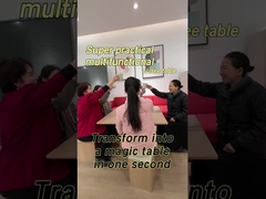 Moderne Lift-Top Klappkaffeetafel mit 4 Hockern & Lagerung für Wohnzimmermöbel