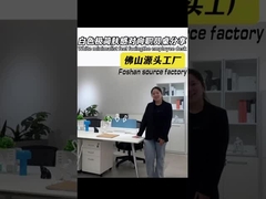 4-Personen-Büro-Schreibtisch Einfache und moderne Trennwand mit Speicherschrank Unterstützung Anpassung