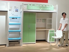 Stabile robuste, vielseitige und hohe Sicherheit Studentenwohnung Bett unter dem Tisch