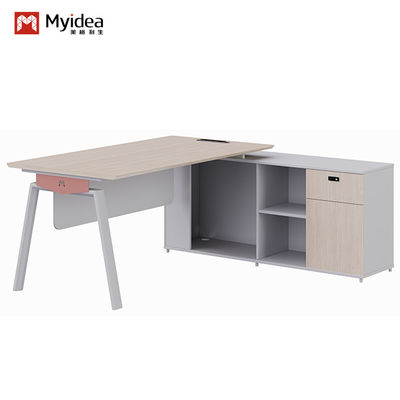 Unterstützung der Anpassung Foshan Fabrik Myidea Modern 4 Personen Büromöbel Arbeitsplatz Tisch Mit Metallbein, Personal Executive Modern Office Arbeitsplatz Schreibtisch
