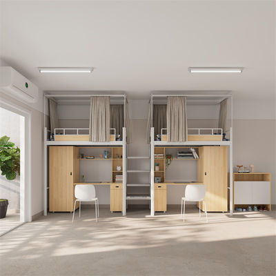kaufen Moderne Designprodukte Möbel Metallbett mit Schreibtischunterstützung online manufacture