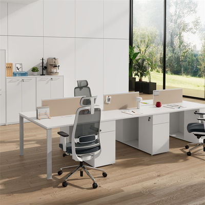 kaufen Moderner 4 Personen Büro-Arbeitsplatz Tisch mit Metallbein online manufacture