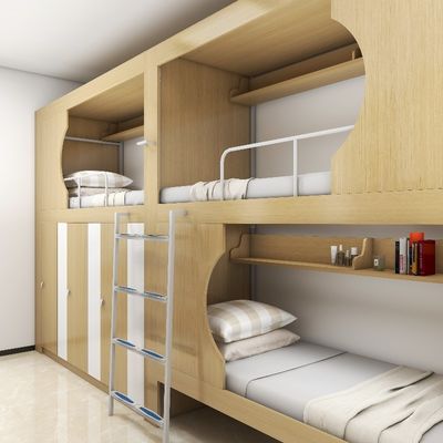kaufen Backpacker Hostel Schlafbeutel Kapsel Bett Schlafbox Hostel Hotel Bunk Bett Unterstützung Anpassung online manufacture