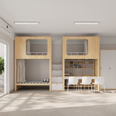 kaufen Bunk-Bett mit Lagerschrank Holz 4600 X 900 X 2400mm Unterstützung der Anpassung online manufacture