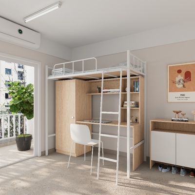 kaufen 2000 X 900 X 2120 mm Schlafzimmer Schlafzimmer Bunk Bettrahmen mit Schreibtisch und Schließfach online manufacture