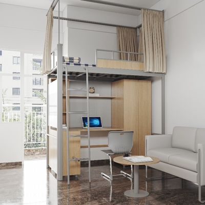 Besorgen Das moderne Studentenwohnung Bett mit Bettvorhang und Super Privatsphäre unter dem Bett Tisch Unterstützung Anpassung online manufacture