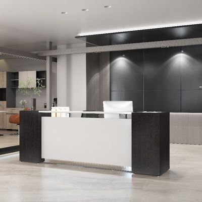 kaufen Moderne und zeitgenössische Büromöbel Rezeption Tisch in Silber Unterstützung der Anpassung und weiß mit Myidea Möbel online manufacture