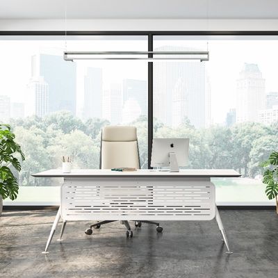 kaufen Moderne Büromöbel Executive Desk mit Metallfüßen in Schneewittchen Unterstützung Anpassung online manufacture