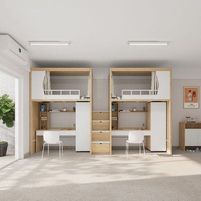 kaufen Anpassbares Eisen Doppelbett mit gleicher Breite Ober- und Unterschlafzimmer Schule Schlafsaal Wohnung Möbel online manufacture