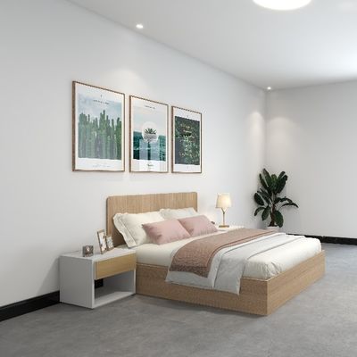 Besorgen Unterstützung der Anpassung Komfortable moderne minimalistische Holz Bett Metallrahmen ohne Matratze für Schlafsaal Schule Wohnung oder Hotel online manufacture