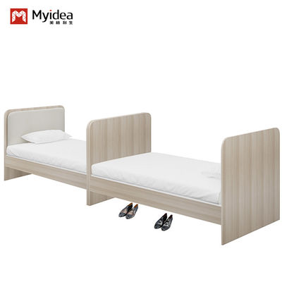 Besorgen Nordic Style Zwillingsbett In helle Farbe Unterstützung Anpassung Für Schlafzimmer Schule Wohnung oder Schlafzimmer aus Holz Hotelmöbel online manufacture
