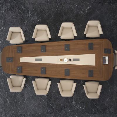kaufen Unterstützung der Anpassung Luxus moderner Stil unregelmäßiger Holztisch mit dunkler Farbe für das Home Office Schule Hotel Besprechungsraum Stahlmaterial online manufacture