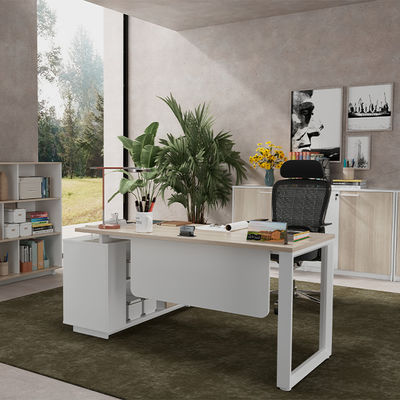 kaufen Serien Büro Schreibtisch Quadrat Stahlbeine Anpassung Großer Chef Aufseher Manager Schreibtisch enthält zusätzliche Schranke Panel Möbel online manufacture