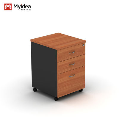 Customizable and Practical Combination Lockable Fixed Cabinet for Office , Simple Desk Edge Low Cabinet with Drawers