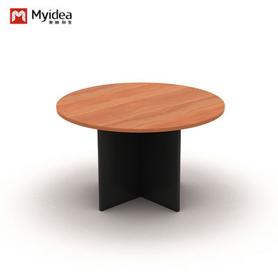 Solid Wood Multi Person Circular Coffee Table for Customization Living Room
