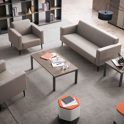 Solid Wood Frame Plywood Customized Sofa for Modern and Comfortable Office of Administrative Boss