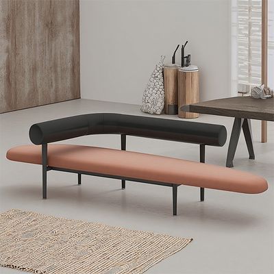 Nordic Light Luxury Backrest Chair Perfect for Office Work Designer , Coffee Shop Soft Bag Chair Simple Stool Narrow and Long Dining Stool