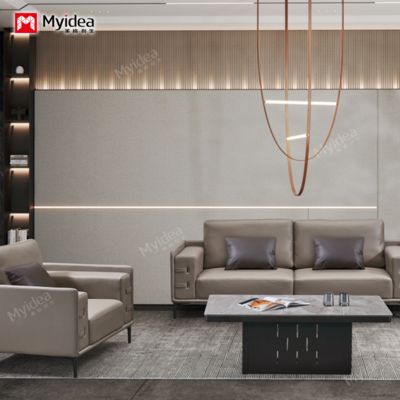 kaufen Moderne einfache Bürosofa, Besprechungsraum, VIP-Bereich, Geschäftsrezeption, VIP-Bereich, Verhandlungs- und Freizeitbereich, Kombination von Sofas online manufacture