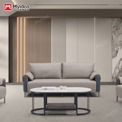 kaufen Modernes Luxus-Design Büro-Sofagarnitur Leder Couchtisch Geschäftsrezeption Unternehmen Eigentümer Verhandlung Hotel Lobby Geschäft Lounge Bereich online manufacture