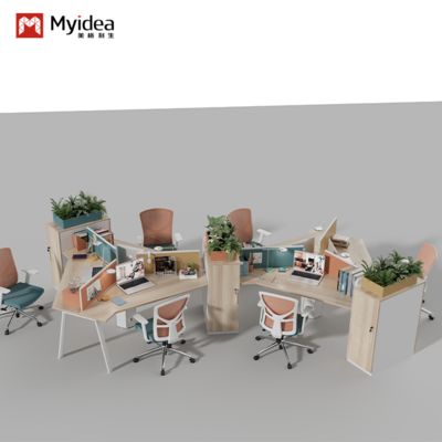 kaufen Myidea Große Aufbewahrungsschränke, Bürotische, Stellwände, Mitarbeiterschreibtische und -stühle, kombiniert mit Computertischen und Mehrpersonen-Büromöbeln online manufacture