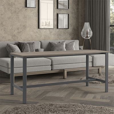 Light Industrial Style Office Reception Long Coffee Table, Simple And Practical Tea Cabinet, Storage And Multifunctional Tea Table