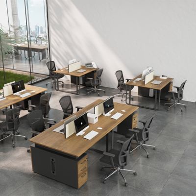 kaufen Zwei Personen, Vier Personen Unternehmen Mitarbeiter Schreibtisch und Schubladen, große Kapazität Speicher Schreibtisch, Computer-Schreibtisch online manufacture