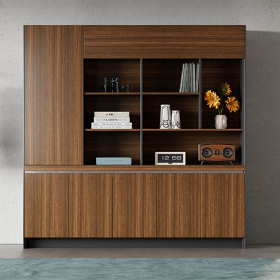 kaufen Archivschrank Holzgitterschrank Archivschrank Bodenbildschirm Schrank Büro Bücherregal Aufbewahrung online manufacture