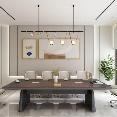 kaufen Fortgeschrittener nordischer Minimalismus, hochwertiger langer Tisch, Geschäftsrezeption, moderner Design-Verhandlungstisch, Konferenztisch im Büro online manufacture