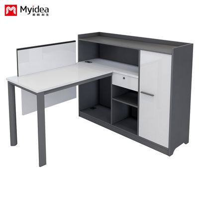 Modern Minimalist L-shaped Office Desk for Storage, Practical Computer Desk, single-sided Staff Screen Desk