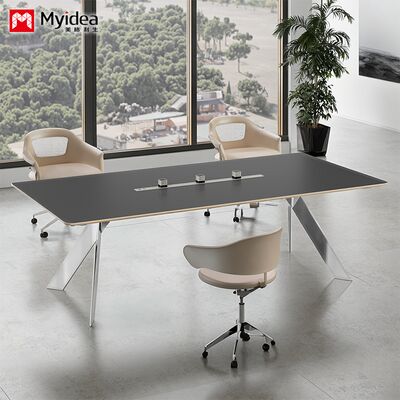 kaufen Individualisierung Elegante, hochwertige, modische Büro- und Konferenztische mit glänzenden Edelstahlfüßen, weichem und angenehmem Stoffbezug online manufacture