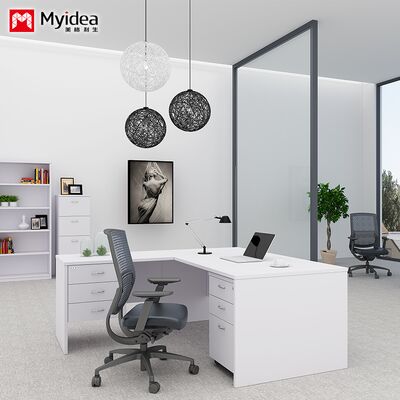 Customization Classic Executive Desk with Cabinets, Drawers, Fil and Data Storage, Company Computer, Office Desk，Manager's Desk