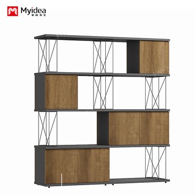 Storage Iron Wire Cabinet Plate Steel Pipe Combined with Company Document Storage Data Cabinet Interlocking Partition Cabinet