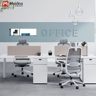 Two Staff Members Facing Each Other, Office Desk wholesale, Bright Color Screen, Office Furniture Desk wholesale