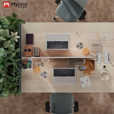 Two Staff Members Facing Each Other, Office Desk wholesale, Bright Color Screen, Office Furniture Desk wholesale