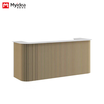 kaufen Anpassung Holzgitter Rezeption Büro Rezeption White Mountain Rock Board Moderne und einfache Rezeption online manufacture