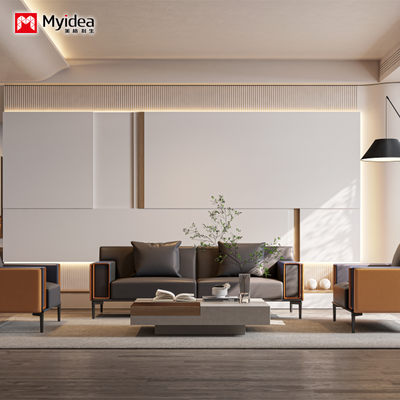kaufen Nordic Minimalismus Ledersofa Set Büro Schlafzimmer Traditionelles Sektionsdesign Metallbeine Ein-/Drei-Sitze Sofas online manufacture