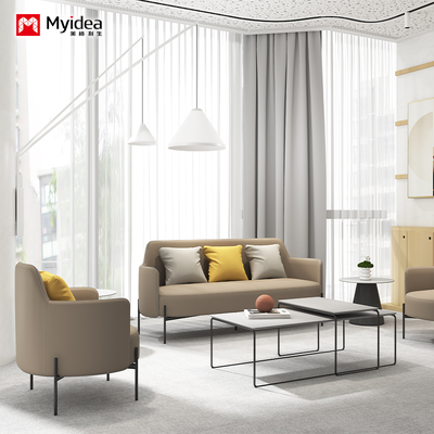kaufen Hochdichte Schaumledersofa - Moderne Büro-Rezeptionstuhl - Schwerlast-Lounge-Sitze online manufacture