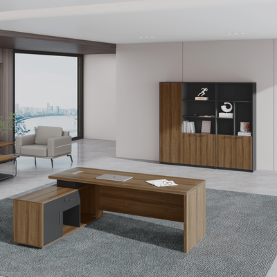 kaufen Executive Computer Desk Storage Cabinet Moderne Holzplattenkonstruktion Langlebige umweltfreundliche Konstruktion Montage erforderlich online manufacture