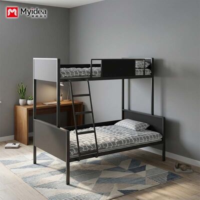 kaufen Zwillingsbett mit Stahl- und Holz-Hybridkonstruktion ️ Robustes Modulardesign für Wohnungen, Wohnheime und Hotels. online manufacture