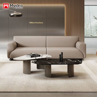 Besorgen Gewerblicher Couchtisch mit Marmorplatte und Metallgestell, stilvoller Mitteltisch für Empfangsbereiche und Wartezimmer online manufacture