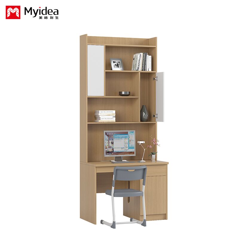 Single Dormitory Desk, Children's Study Desk with Storage Space, Books, Materials, Items, Storage Desk Customization