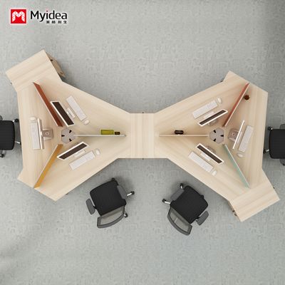 Individualisierungs-Design-Sinn von Büro-Buchhaltung und Finanz-Schreibtisch-Personal-Schreibtisch unregelmäßige Kombination Schreibtisch