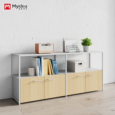 MYIDEA Classic Two Layer Tea Water Cabinet Company Office Display Partition Cabinet Document Storage Cabinet