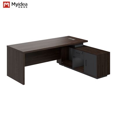 Executive Computer Desk Storage Cabinet Moderne Holzplattenkonstruktion Langlebige umweltfreundliche Konstruktion Montage erforderlich