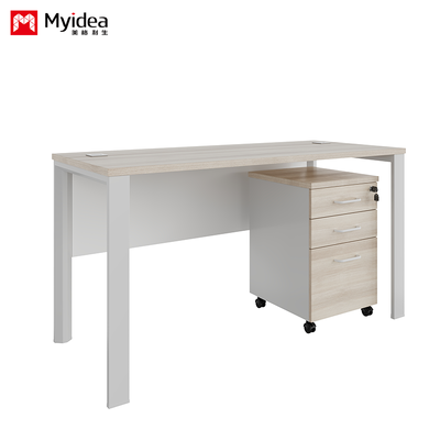 Myidea Stahlbein-Schreibtisch und Computer-Schreibtisch geeignet für Wohnungen, Schlafzimmer, Hotels, Gastfamilien